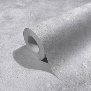 Тапет винил флис Градско Сияние бетон сиво бежово