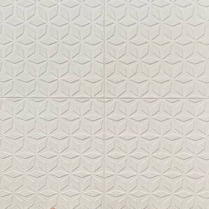 Самозалепващ 3D панел 70х70см бели ромбове