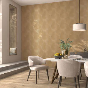 Тапет винил флис Спотлайт 2 завихрена мазилка златно