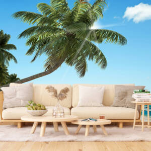 Фототапет Стандарт 360х254см Плаж с палми