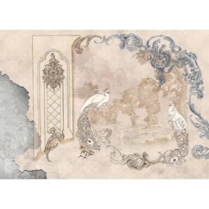 Фототапет Премиум 375х270см Пауни рококо