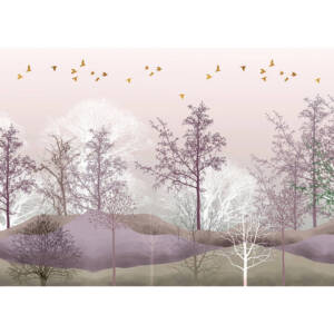 Фототапет Премиум 375х270см Виолетова гора