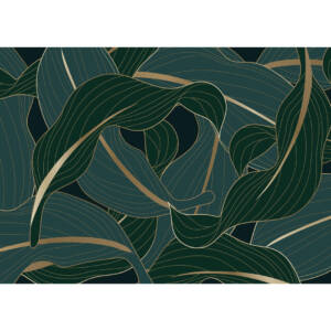 Фототапет Премиум 375х270см Нощни листа