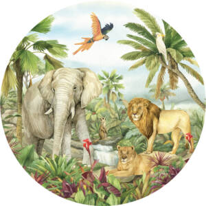 Фототапет Стандарт кръг 125х125см Джунгла