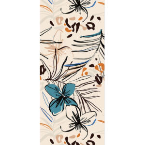 Фототапет Премиум 90х202см Графични цветя