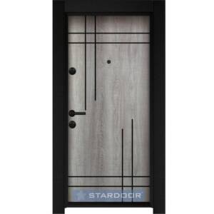 Блиндирана входна врата STARDOOR New Parkdoor - ST75 Сиво меше