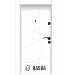 Блиндирана входна врата HASKA Паркдор - VDA100 бяла