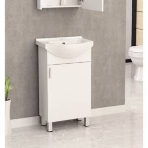 Долен шкаф PVC с умивалник Inter Ceramic 5035