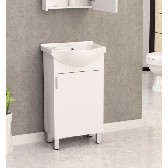 Долен шкаф PVC с умивалник Inter Ceramic 5035